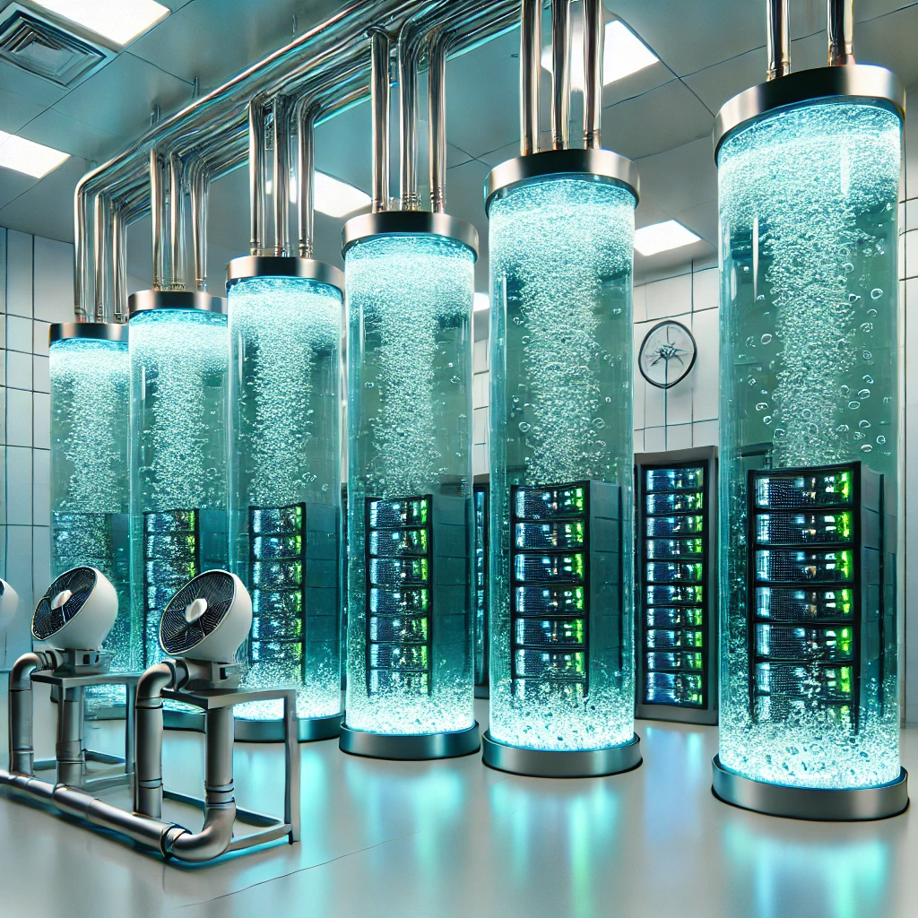 Centro de datos con refrigeración por inmersión y aprovechamiento de la energía residual
