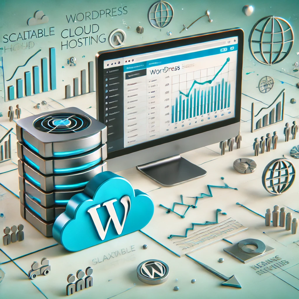 Tráfico del sitio web en wordpress ajustable con un servidor cloud