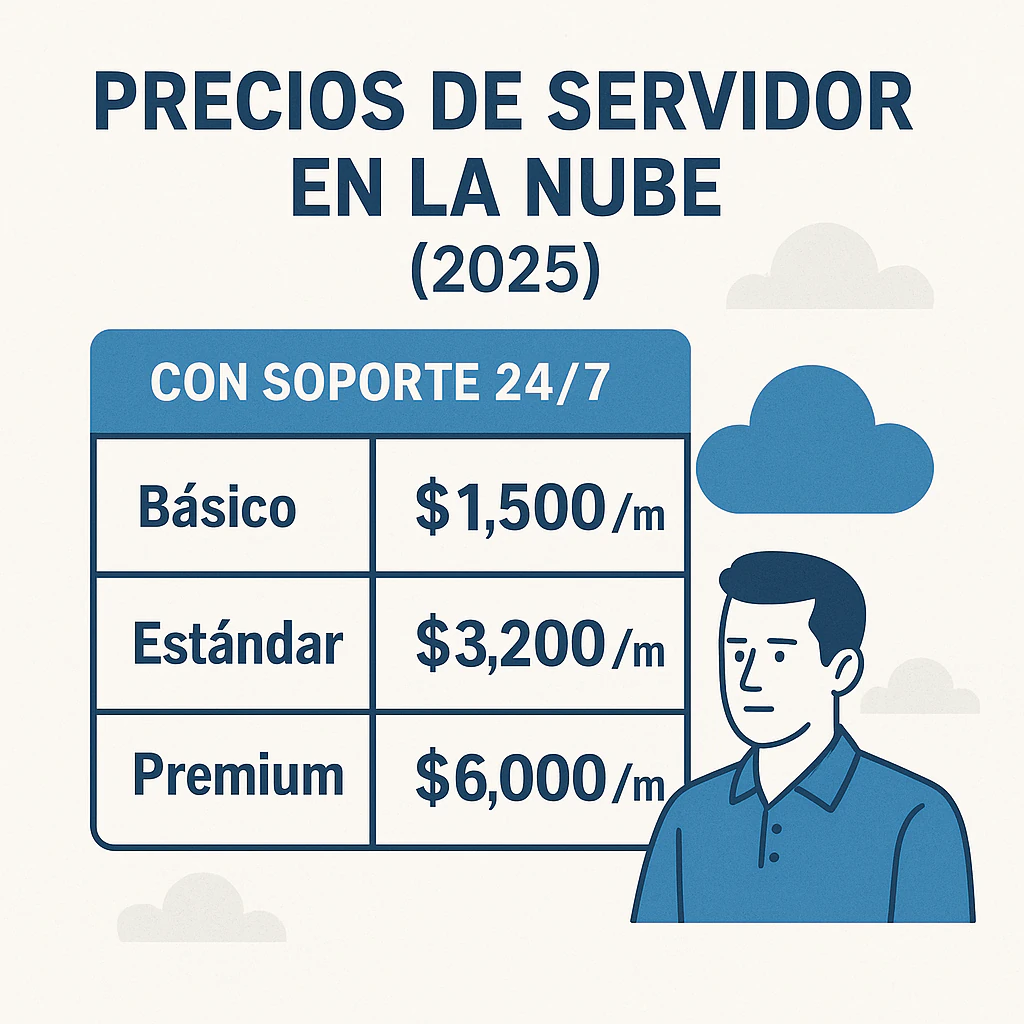 precios de servidor en la nube con soporte 24/7
