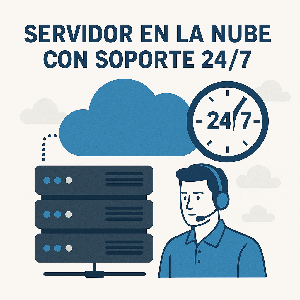 servidor en la nube con soporte 24/7