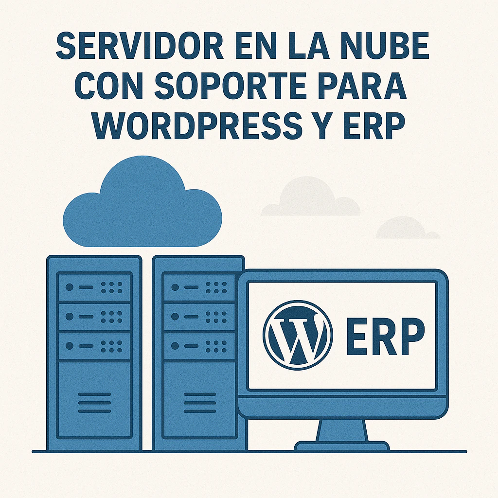 servidor en la nube con soporte para WordPress y ERP