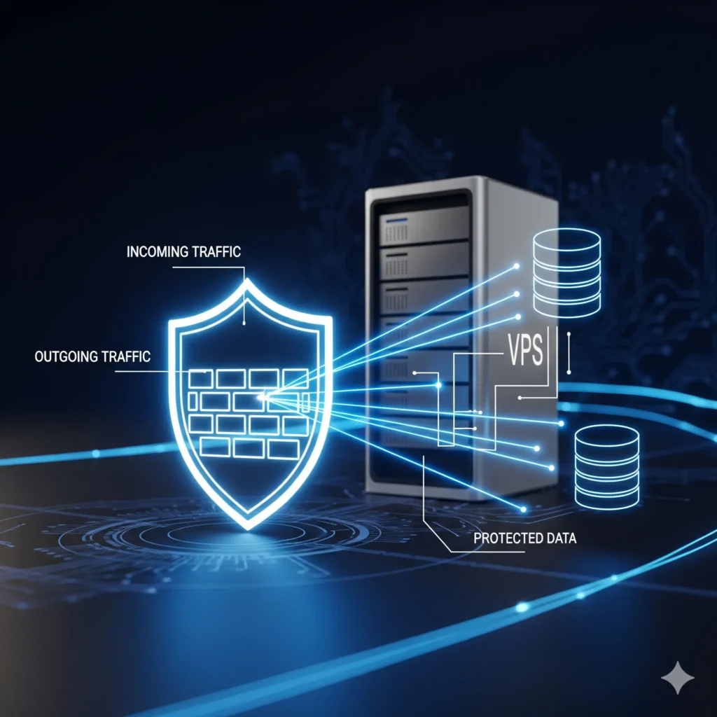 Firewall en servidor VPS para bases de datos
