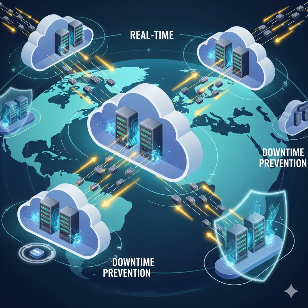 Servidores cloud con redundancia y alta disponibilidad