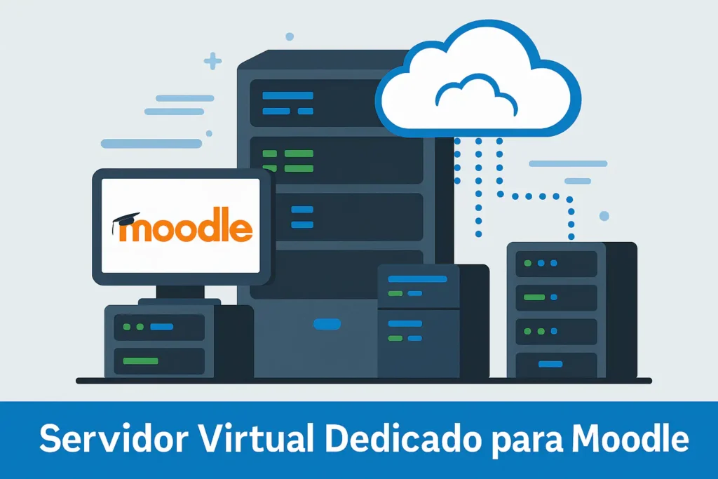 Servidores virtuales dedicados para Moodle