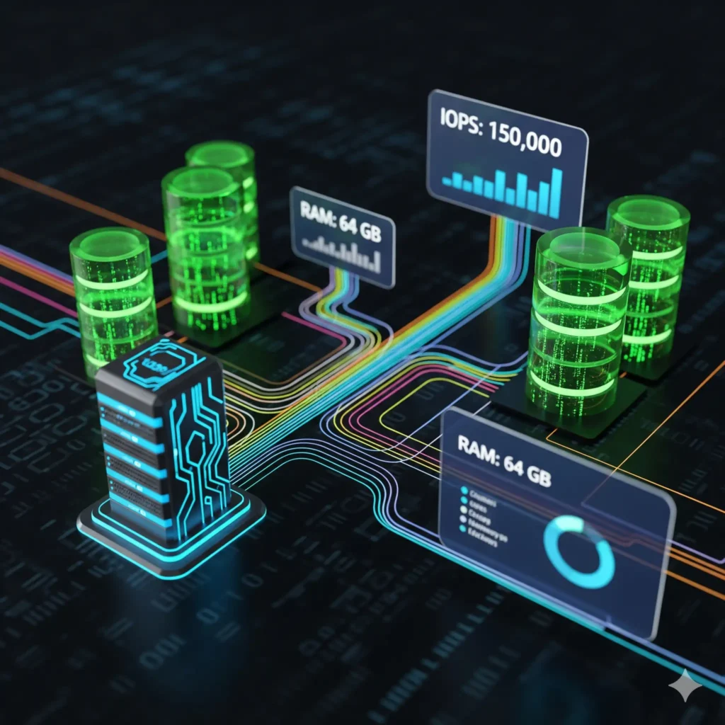 VPS escalables para bases de datos empresariales