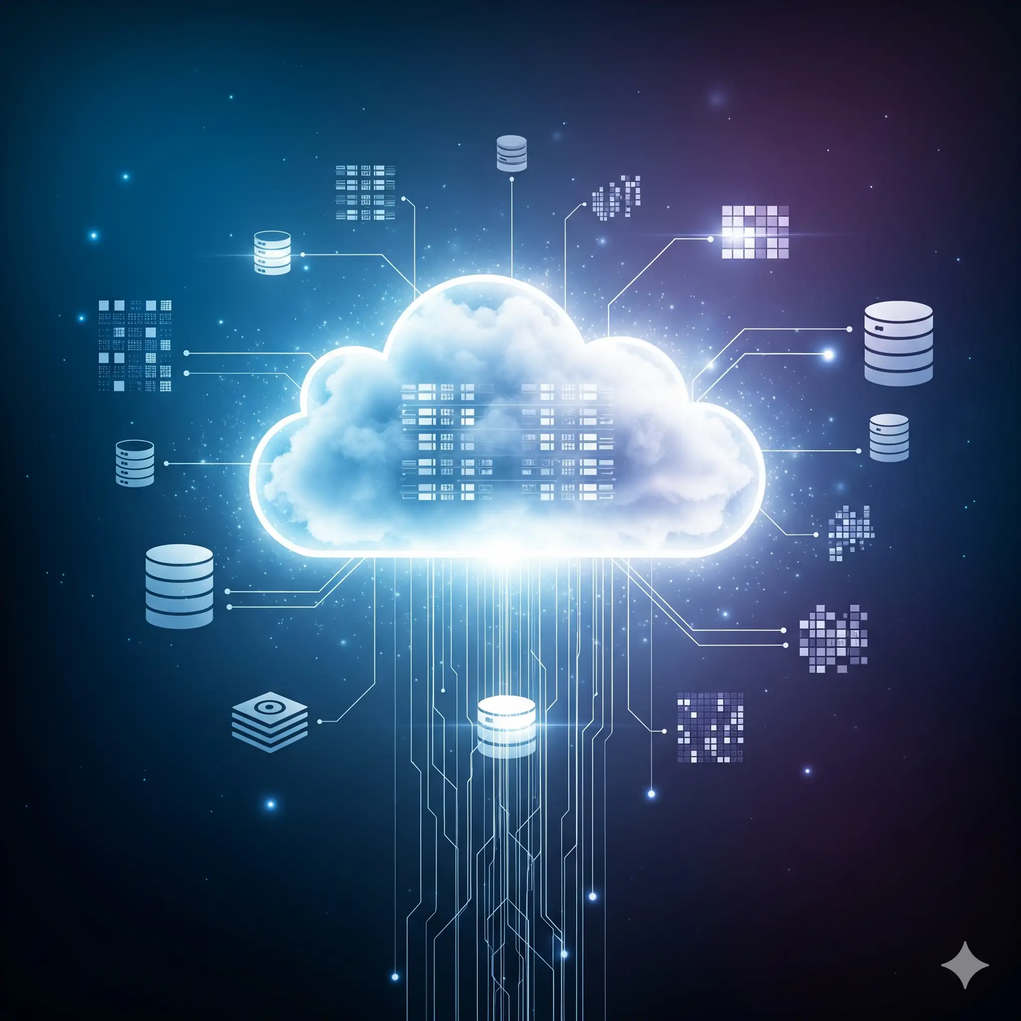 Servidor virtual VPS nube para almacenamiento de datos