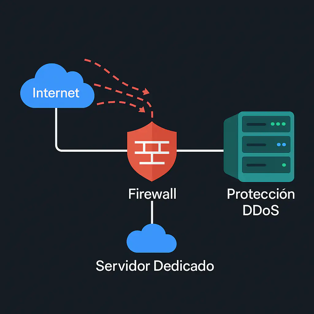 servidor dedicado con firewall y protección DDoS en México