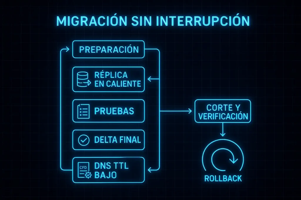 migración ERP sin downtime