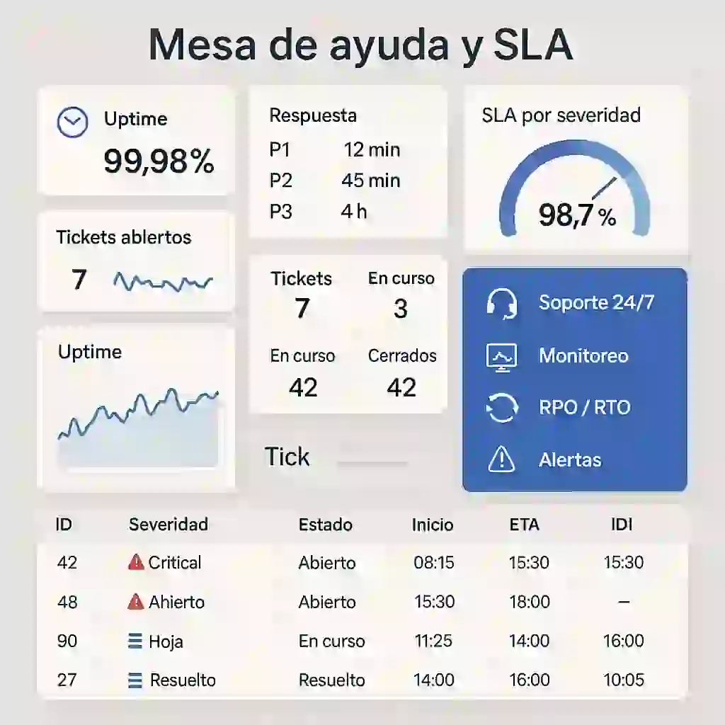 plataforma en la nube con soporte administrado