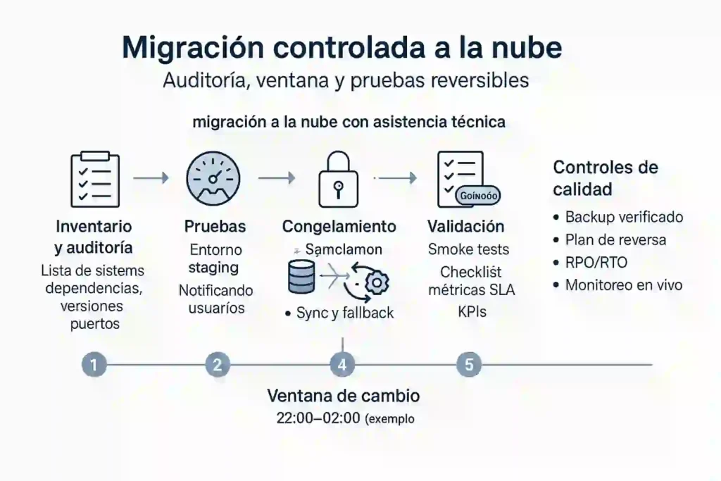migración a la nube con asistencia técnica