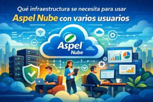 qué infraestructura se necesita para usar aspel nube con varios usuarios en entorno multiusuario