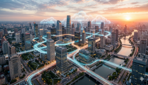Conectividad empresarial entre múltiples sucursales mediante infraestructura cloud